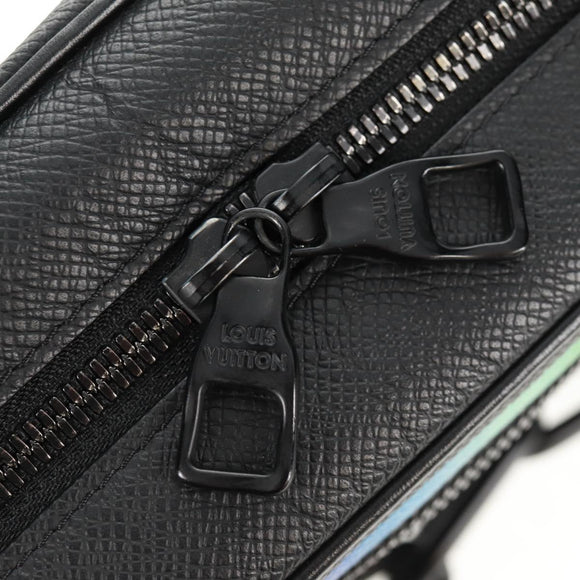 LOUIS VUITTON Taiga Rainbow Mini Soft Trunk Bag Black M30351 LV Auth BA9470SM