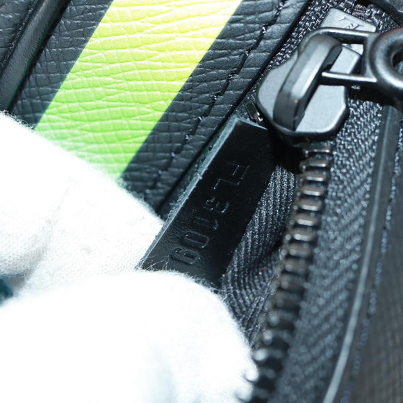 LOUIS VUITTON Taiga Rainbow Mini Soft Trunk Bag Black M30351 LV Auth BA9470SM