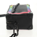 LOUIS VUITTON Taiga Rainbow Mini Soft Trunk Bag Black M30351 LV Auth BA9470SM-3