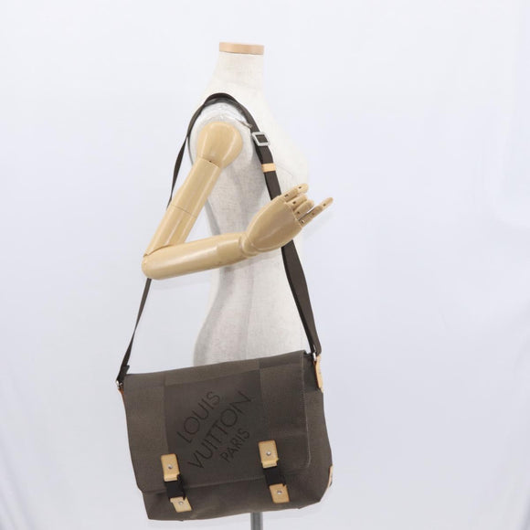 LOUIS VUITTON Damier Geant Roux Shoulder Bag Tail M93077 LV Auth BA9478