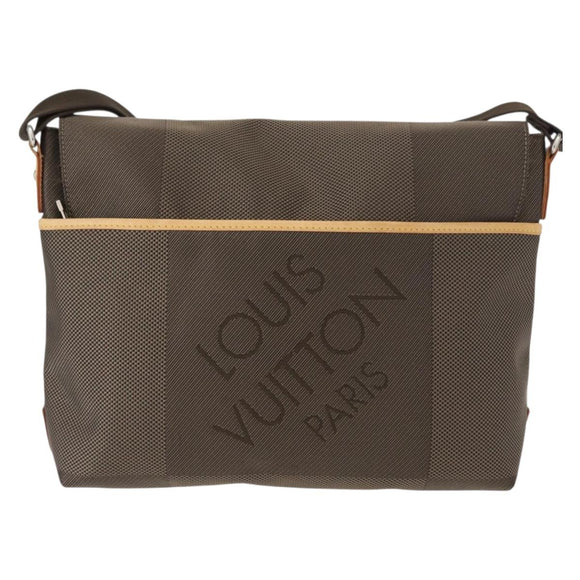LOUIS VUITTON Damier Geant Roux Shoulder Bag Tail M93077 LV Auth BA9478