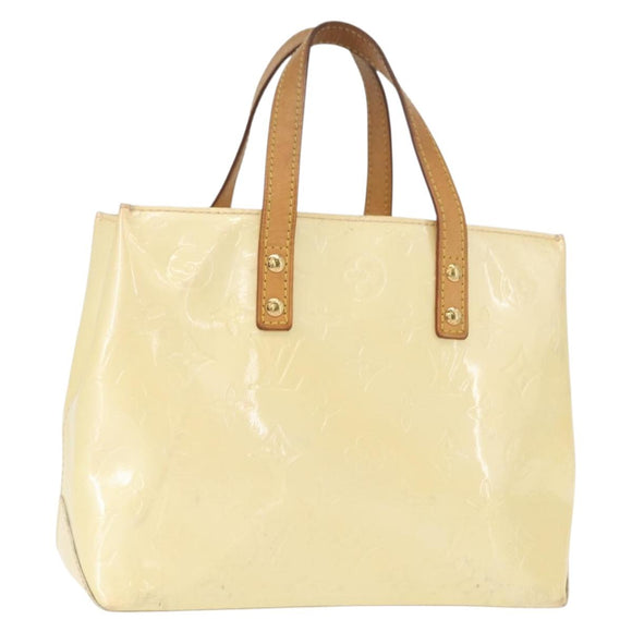 LOUIS VUITTON Monogram Vernis Reade PM Hand Bag Perle M91336 LV Auth BA9479