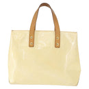 LOUIS VUITTON Monogram Vernis Reade PM Hand Bag Perle M91336 LV Auth BA9479-13
