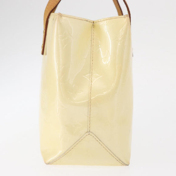 LOUIS VUITTON Monogram Vernis Reade PM Hand Bag Perle M91336 LV Auth BA9479