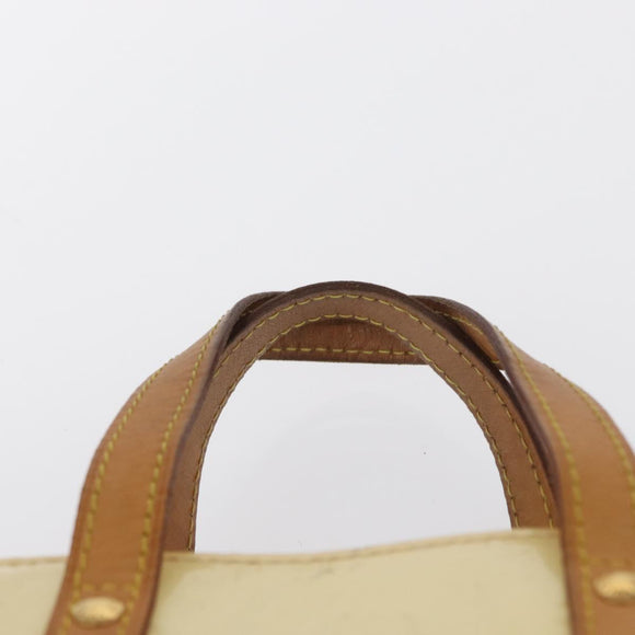 LOUIS VUITTON Monogram Vernis Reade PM Hand Bag Perle M91336 LV Auth BA9479
