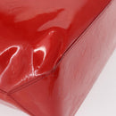 LOUIS VUITTON Monogram Vernis Reade MM Hand Bag Red Rouge M91086 LV Auth BA9480-15