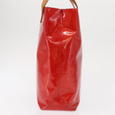 LOUIS VUITTON Monogram Vernis Reade MM Hand Bag Red Rouge M91086 LV Auth BA9480-3