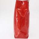 LOUIS VUITTON Monogram Vernis Reade MM Hand Bag Red Rouge M91086 LV Auth BA9480-4