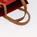 LOUIS VUITTON Monogram Vernis Reade MM Hand Bag Red Rouge M91086 LV Auth BA9480-7