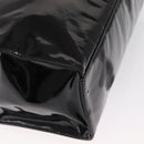 CHANEL COCO Mark Shoulder Bag Patent leather Black Gold CC Auth BA9483-12