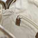 GUCCI Diamante Shoulder Bag PVC Leather Beige Silver 268159 Auth BA9486-21