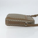 GUCCI Diamante Shoulder Bag PVC Leather Beige Silver 268159 Auth BA9486-3