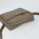 GUCCI Diamante Shoulder Bag PVC Leather Beige Silver 268159 Auth BA9486-6