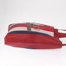 GUCCI Sherry Line Tote Bag Canvas White Red 523781 Auth BA9487-3