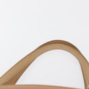 BURBERRY Hand Bag Leather Beige Gold Auth BA9489-8