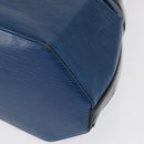 LOUIS VUITTON Epi Sac Depaule PM Shoulder Bag Blue Black LV Auth BA9493-11