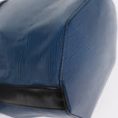 LOUIS VUITTON Epi Sac Depaule PM Shoulder Bag Blue Black LV Auth BA9493-12