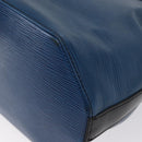 LOUIS VUITTON Epi Sac Depaule PM Shoulder Bag Blue Black LV Auth BA9493-13