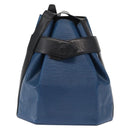 LOUIS VUITTON Epi Sac Depaule PM Shoulder Bag Blue Black LV Auth BA9493-2