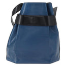 LOUIS VUITTON Epi Sac Depaule PM Shoulder Bag Blue Black LV Auth BA9493-3