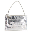 LOUIS VUITTON Monogram Miroir Pochette Platt Pouch Silver M95277 LV Auth BA9494-1