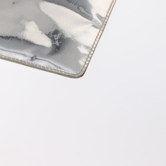 LOUIS VUITTON Monogram Miroir Pochette Platt Pouch Silver M95277 LV Auth BA9494