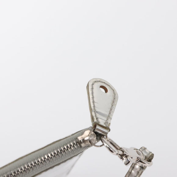 LOUIS VUITTON Monogram Miroir Pochette Platt Pouch Silver M95277 LV Auth BA9494