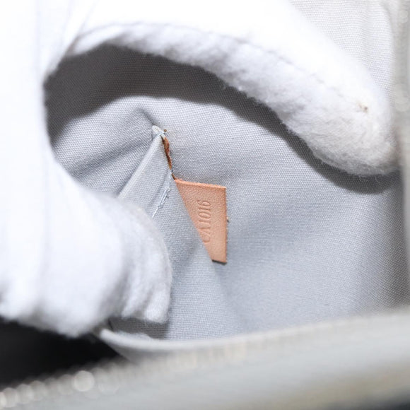 LOUIS VUITTON Monogram Miroir Pochette Platt Pouch Silver M95277 LV Auth BA9494