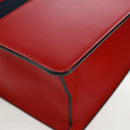 GUCCI Silvi Sherry Line Shoulder Bag Leather 2way Red Gold 421882 Auth BA9495V-13
