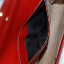 GUCCI Silvi Sherry Line Shoulder Bag Leather 2way Red Gold 421882 Auth BA9495V-22