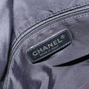 CHANEL New Travel Line Tote Bag Nylon Zwart Goud CC Auth BA9496-19