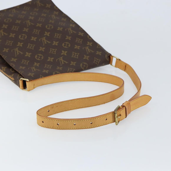 LOUIS VUITTON Monogram Musette Umhängetasche M51256 LV Auth BA9497