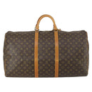 LOUIS VUITTON Monogram Keepall 60 Boston Bag M41422 LV Auth BA9498-2