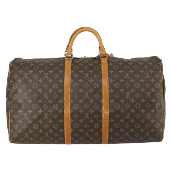 LOUIS VUITTON Monogram Keepall 60 Boston Bag M41422 LV Auth BA9498