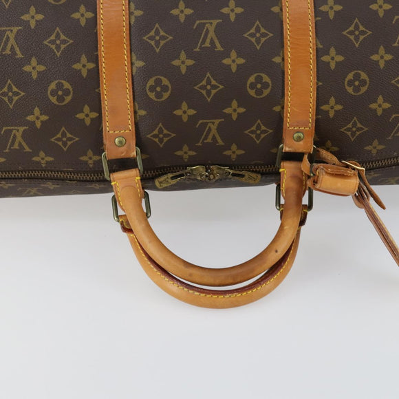 LOUIS VUITTON Monogram Keepall 60 Boston Bag M41422 LV Auth BA9498