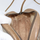 GUCCI GG Supreme Shoulder Bag PVC Beige Gold Auth BA9499-20