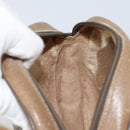 GUCCI GG Supreme Shoulder Bag PVC Beige Gold Auth BA9499-21