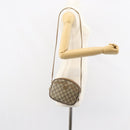 GUCCI GG Supreme Shoulder Bag PVC Beige Gold Auth BA9499-23