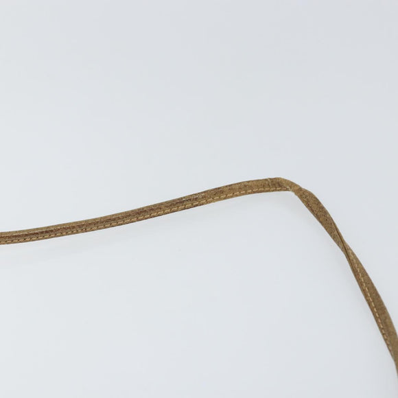 GUCCI GG Supreme Shoulder Bag PVC Beige Gold Auth BA9499