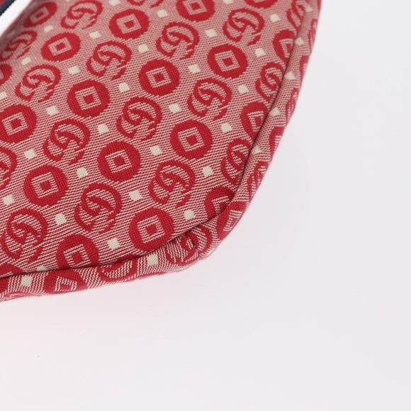 GUCCI Kinder Sherry Line Gürteltasche Canvas Rot Marineblau 502095 Auth BA9500