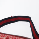 GUCCI Kinder Sherry Line Gürteltasche Canvas Rot Marineblau 502095 Auth BA9500-8