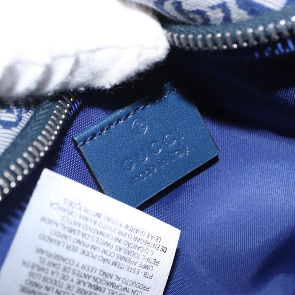 GUCCI Children's Sherry Line Waist bag Canvas Red Navy 502095 Auth BA9501