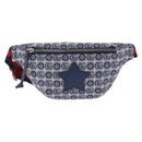 GUCCI Kinder Sherry Line Gürteltasche Canvas Rot Marine 502095 Auth BA9501-13