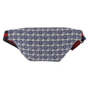 GUCCI Children's Sherry Line Waist bag Canvas Red Navy 502095 Auth BA9501-2