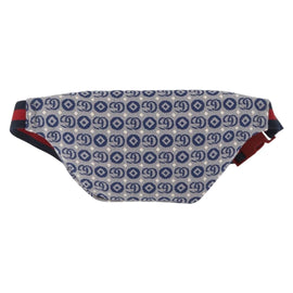 GUCCI Children's Sherry Line Waist bag Canvas Red Navy 502095 Auth BA9501 - 0