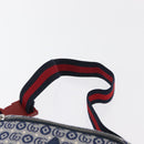 GUCCI Kinder Sherry Line Gürteltasche Canvas Rot Marine 502095 Auth BA9501-8