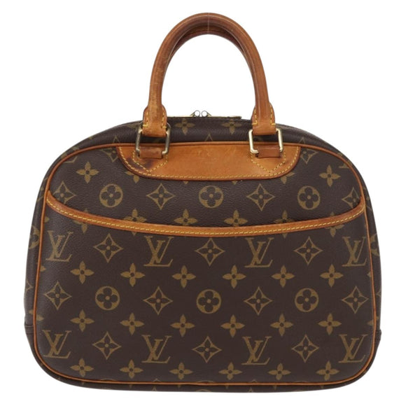 LOUIS VUITTON Monogram Trouville Hand Bag M42228 LV Auth BA9502