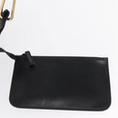 GUCCI Bamboo Shoulder Bag Leather Black Gold 001 1013 1881 Auth BA9503-17