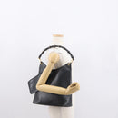 GUCCI Bamboo Shoulder Bag Leather Black Gold 001 1013 1881 Auth BA9503-22