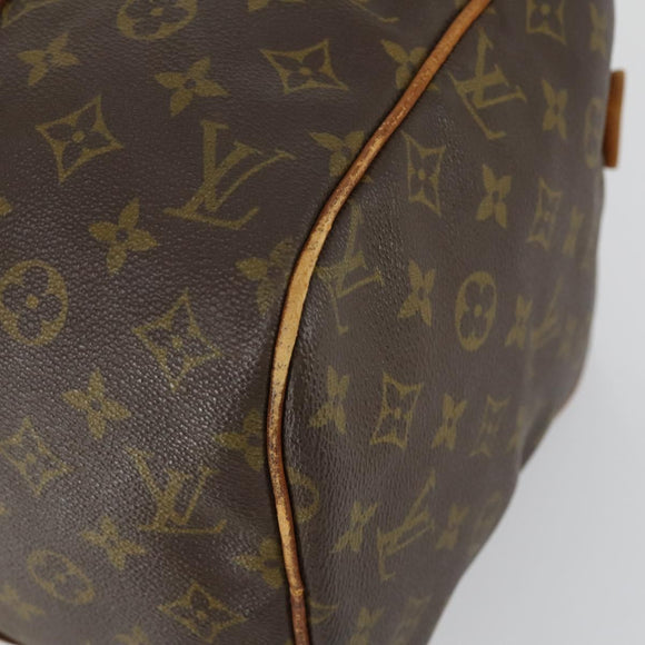 LOUIS VUITTON Monogram Sac Souple 35 Boston Bag M41626 LV Auth BA9507